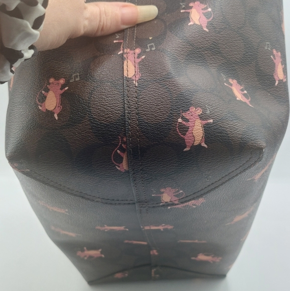 Coach Dancing party mice city tote matching wallet nwt and wallet dusty - Picture 6 of 11
